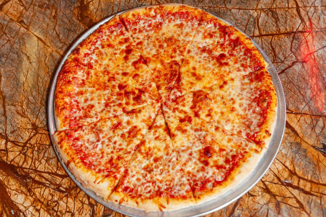 Plain Tomato & Cheese Pizza.