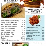 Lunch and Dinner Menu